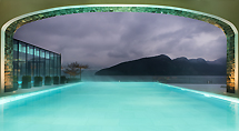 The pool at Park Hotel Vitznau