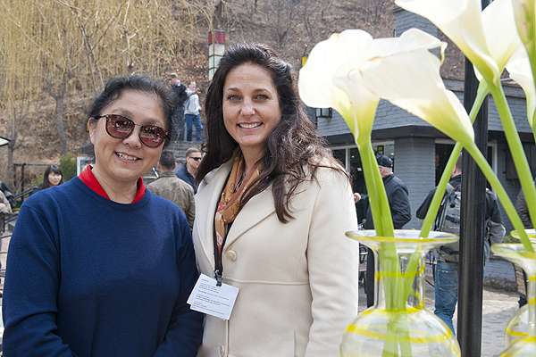 TWO FEMALE FOUNDERS Liang Tang of The School house with Annalisa Roger from The DotGreen Foundation. TWO FEMALE FOUNDERS Liang Tang of The School house with Annalisa Roger from The DotGreen Foundation.