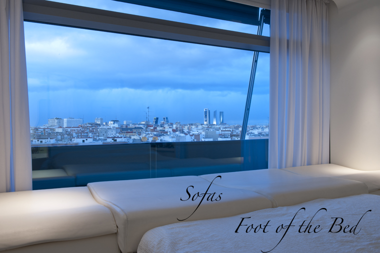 The bed was back to front, so you lie looking out of the windows The bed was back to front, so you lie looking out of the windows