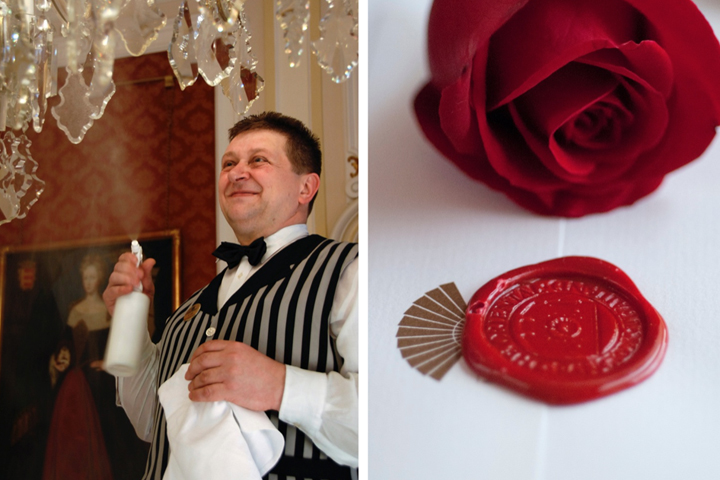 Capture the historical Essence. Chandelier cleaning at the Imperial Vienna, Red seals and roses at the Mandarin Oriental Hotel Bangkok.
