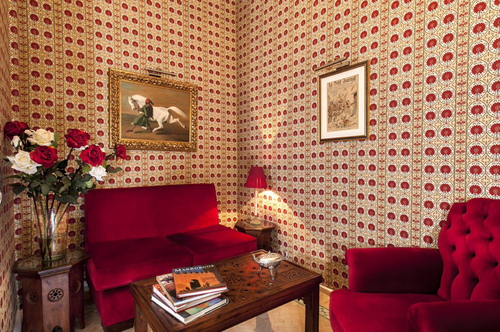 Rich reds of a road hotel