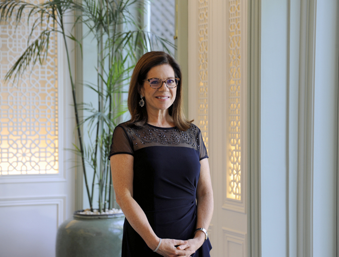 A portrait of Amanda in the Authors’ Lounge