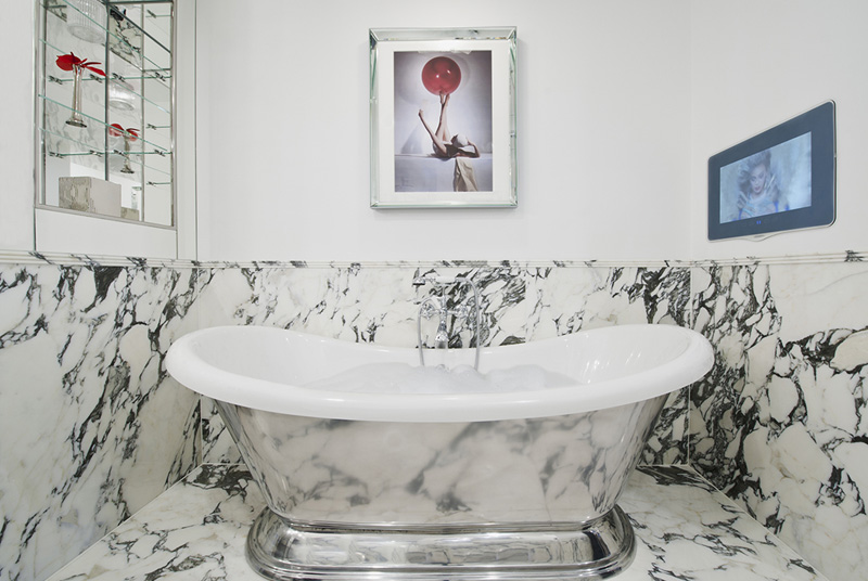 Lovers of beautiful bathtubs will enjoy this image, taken at The Wellesley Hotel, London © Michelle Chaplow