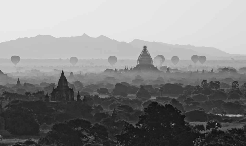 Balloons over Bagan by Michelle Chaplow
