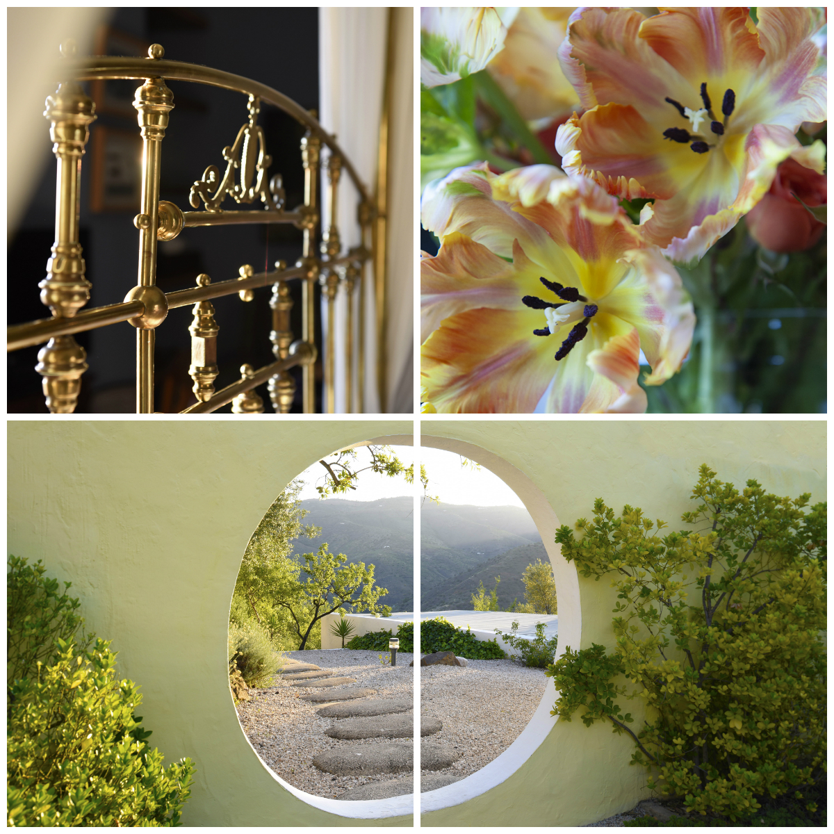 Creating "a sense of place". The sunrise at Casa Vesta, architecture from The Fountainhead and flowers from Benbow Hstoric Inn