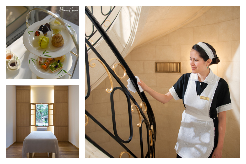 High Tea in The Authour´s lounge at the Mandarin Oriental Hotel Bangkok The Avani Hotel Spa ( formerly Azerai Luang Prabang) Loas. The Legendary Historic Hotel The Alvear Palace, Argentina.